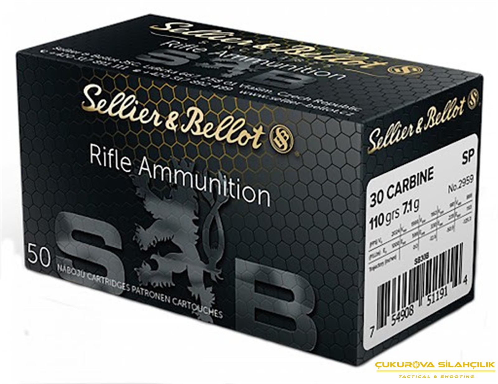 Sellier & Bellot 30 M1 Carbine Sp. 110 Grn. 5242