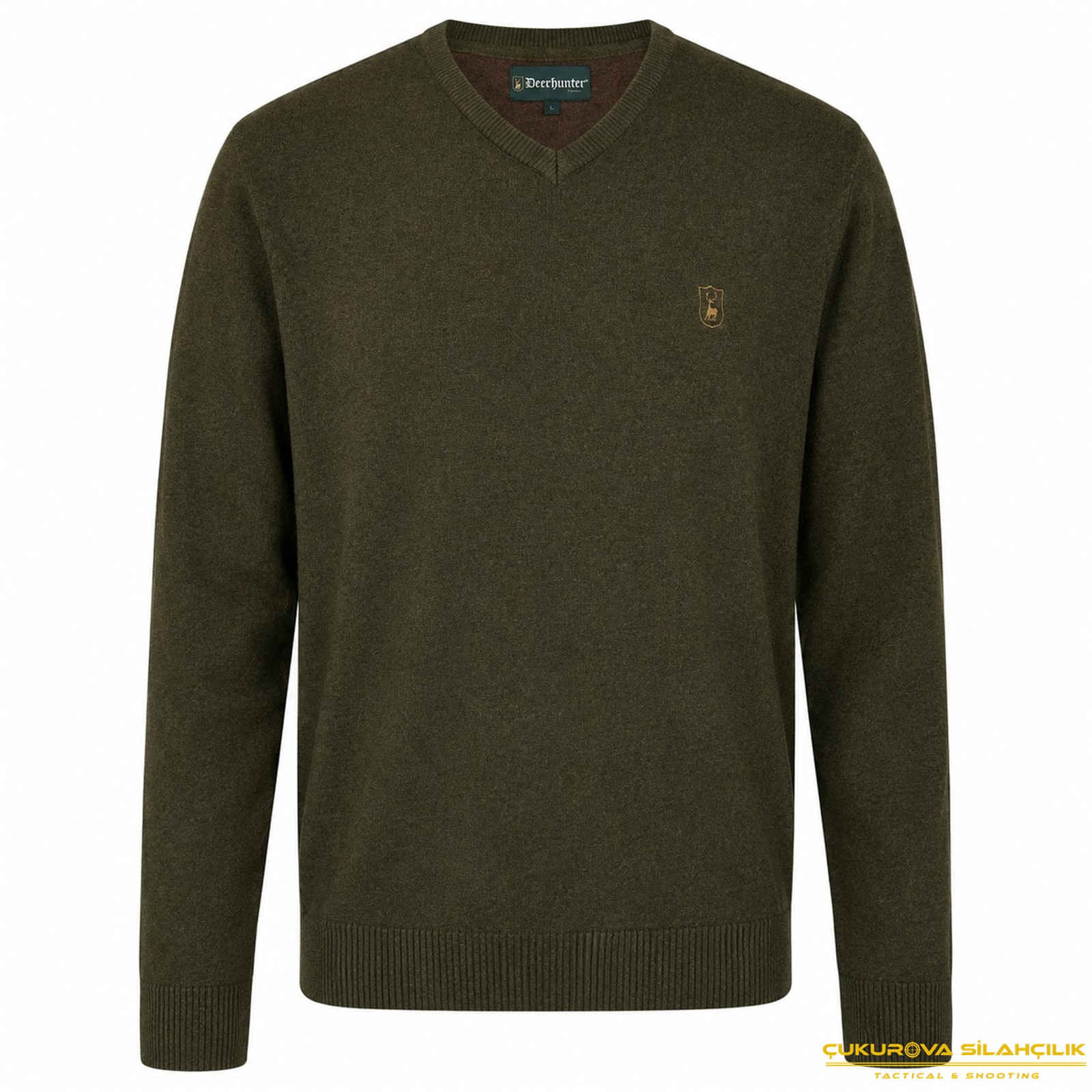 Deerhunter Harrington V Yaka Yeşil Kazak