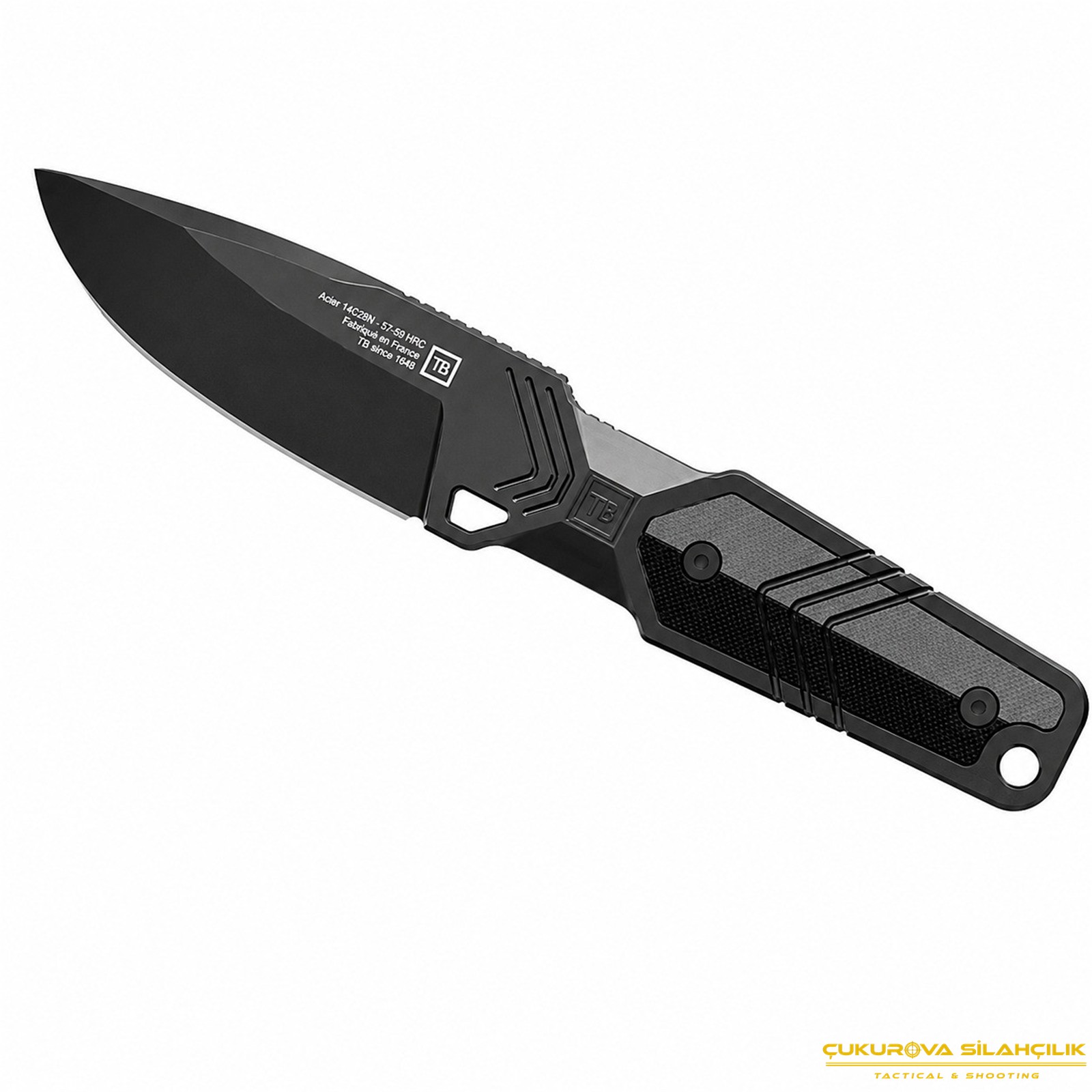 TB Outdoor Impact 127 G10 Saplı Paslanmaz Çelik Bıçak Siyah