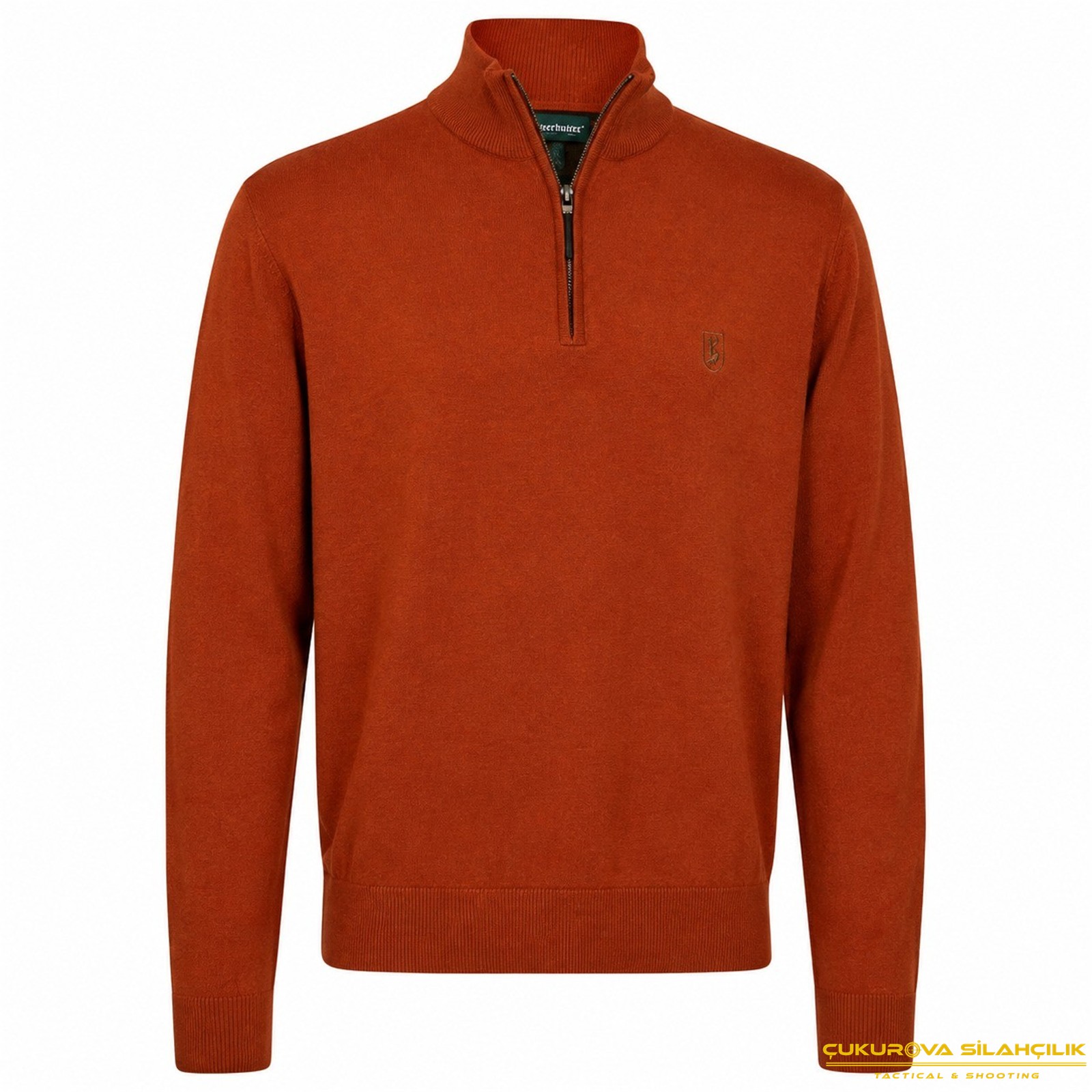 Deerhunter Harrington Fermuarlı Kahve Kazak