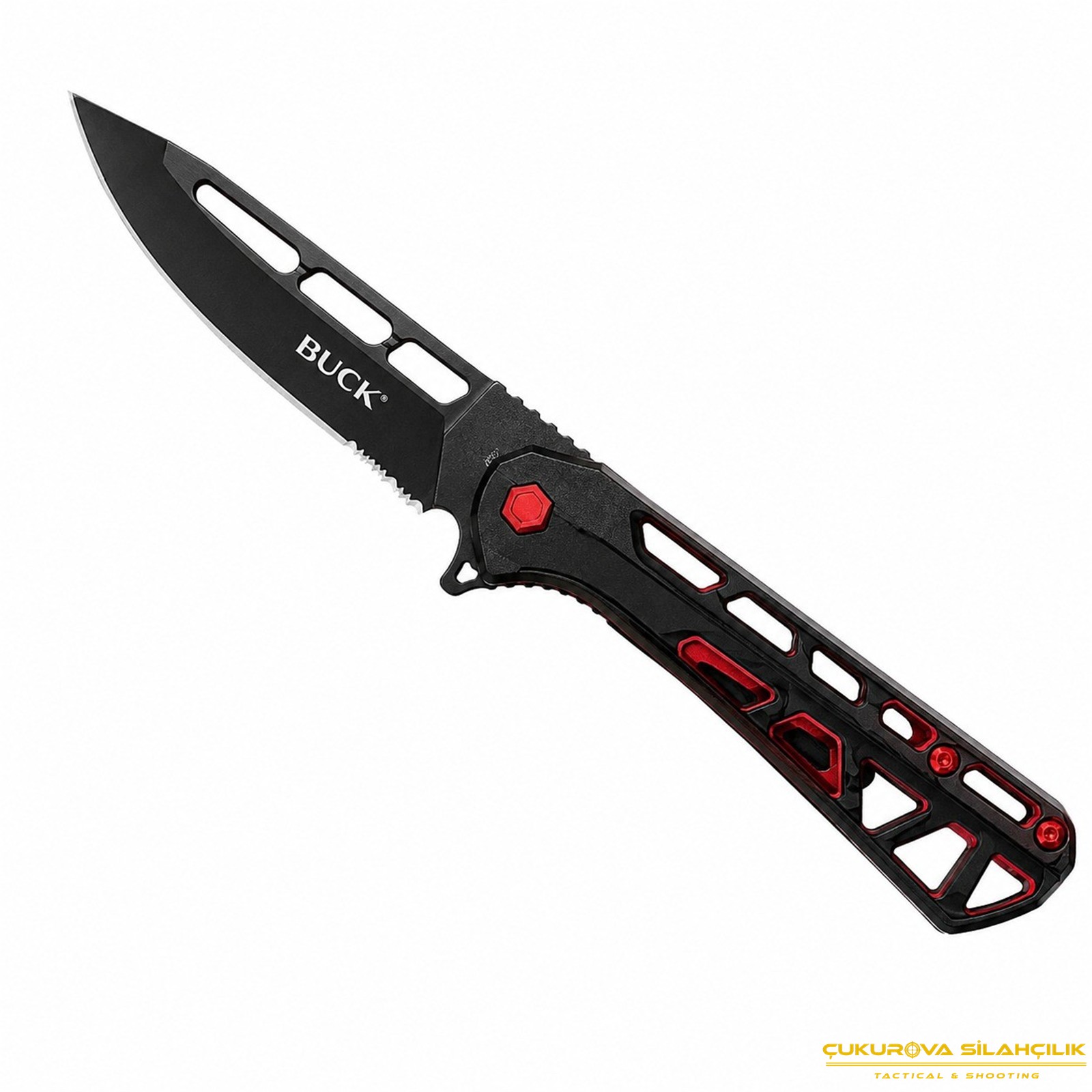 Buck 813 Mini Trace OPS Siyah - Kırmızı Bıçak