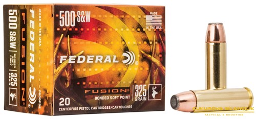 Federal 500 S&W Mag. Fusion Sp. 325 Grn. 5214