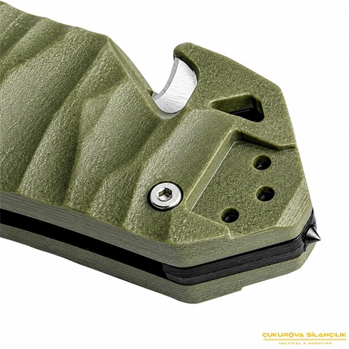TB Outdoor CAC S200 G10 Saplı Serrated Çakı Siyah