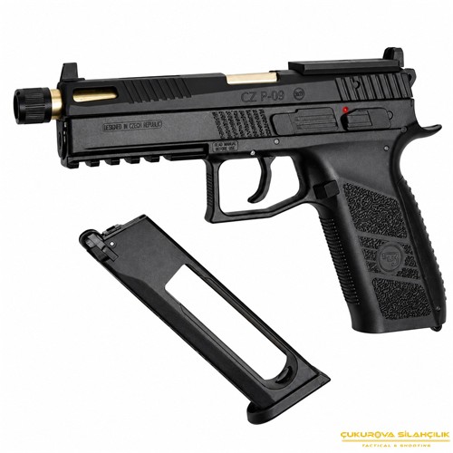 ASG CZ P-09 OR Optik Hazır Siyah Blowback 6 Mm. Co2 Airsoft Tabanca