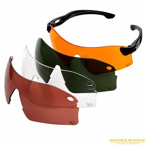 Venture Gear Dropzone Balistik Antifog 4 Camlı Atış Gözlüğü Seti / MIL-PRF-32432 / Z87.1-2020+