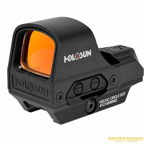 Holosun HS510C Solar Multi-Reticle Open Reflex Sight 2 MOA & 65 MOA Circle