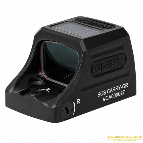 Holosun SCS Carry Solar Şarjlı Multi-Reticle Green Dot 2 MOA & 32 MOA Circle