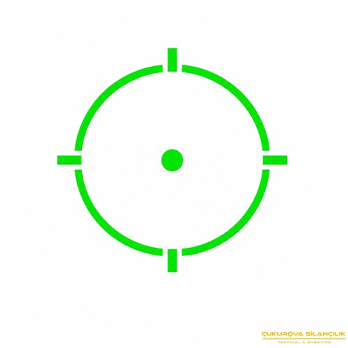 Holosun SCS-320 Solar Şarjlı Multi-Reticle Green Dot 2 MOA & 32 MOA Circle