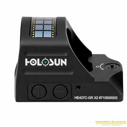 Holosun HE407C-GR X2 Classic Solar Open Refleks Green Dot 2 MOA