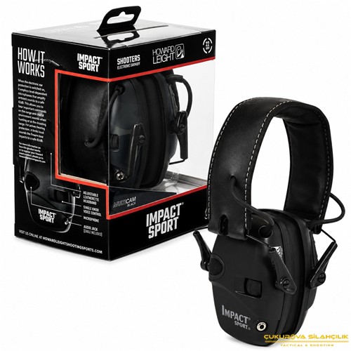 Howard Leight Impact Sport Sound Elektronik Atış Kulaklığı Siyah