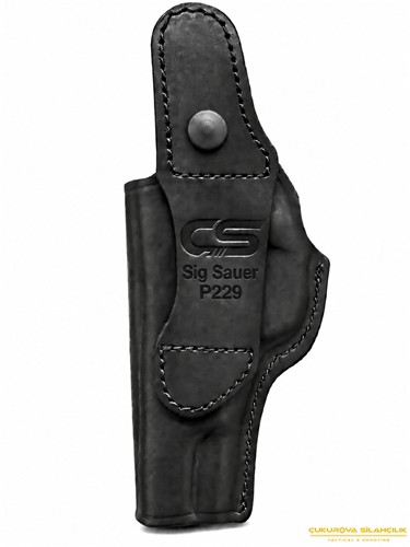 CS Maşalı Belt Sig Sauer P229 Tabanca Kılıfı Siyah