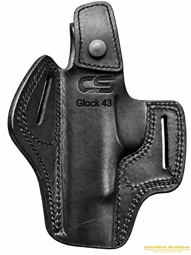 CS Desenli Kelebek Glock 43 Tabanca Kılıfı Siyah